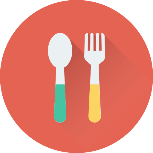 Home spoon and fork